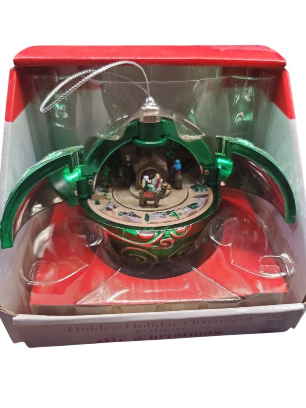 Mr. Christmas Hidden Holiday Ornament Nativity Plays "Away In A Manger" Animated - Picture 2 of 9
